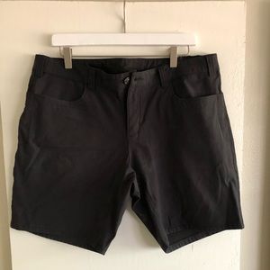 36W Swrve Durable cotton trouser shorts Black